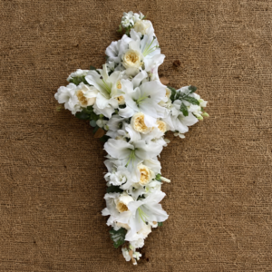 Sacred Lily Peace Cross