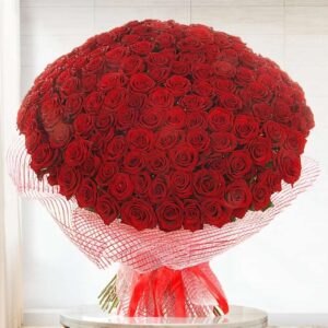 Crimson Classic – Red Rose Bouquet
