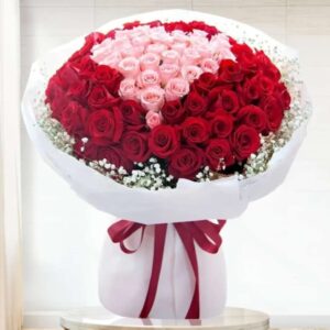 Elysian Bloom – 100 Roses in Premium Wrap
