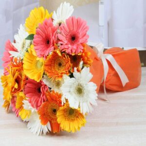 Colour Bloom Bunch – 20 Mixed Gerbera