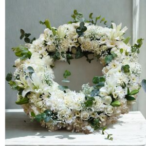 Ivory Remembrance Wreath