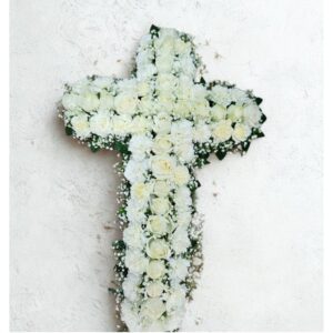 Eternal Peace Floral Cross