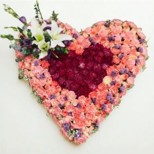 Eternal Blossom Heart Wreath