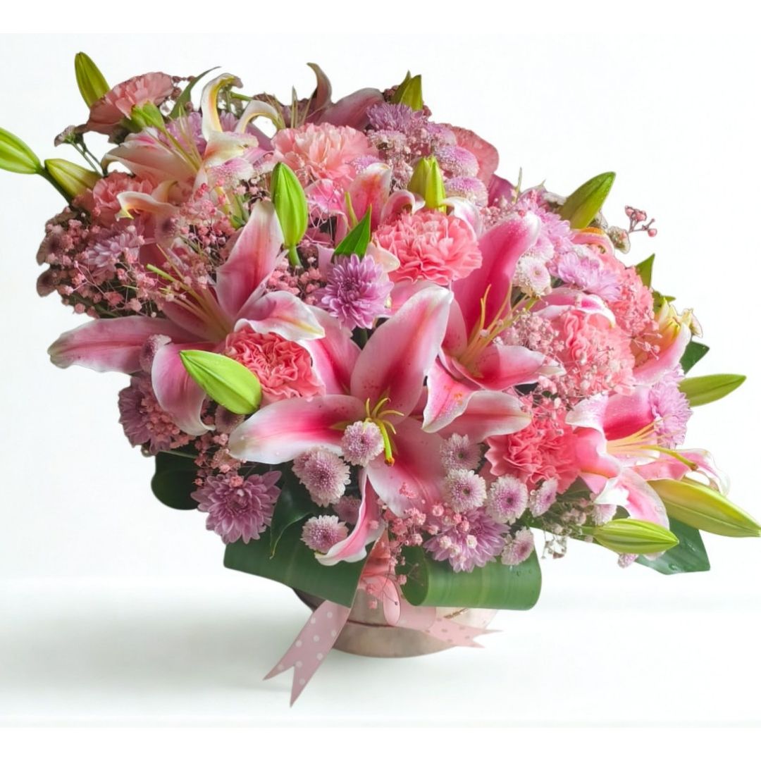 Blush Harmony Floral Vase