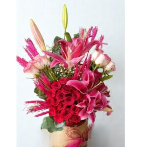 Rosy Lily Bloom Box