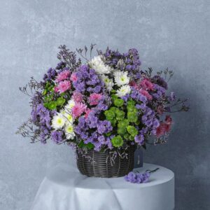 Imperial Amethyst Bloom Basket