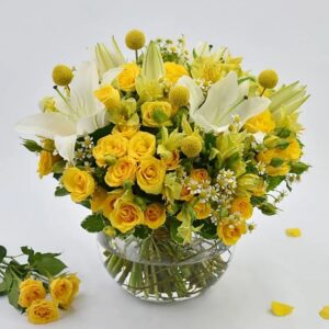 Golden Glow Vase Arrangement