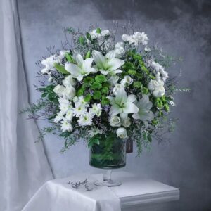 White Serenity Vase Arrangement