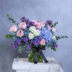 Azure Blush Symphony Vase