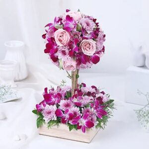 Orchid Blush Topiary Artpiece