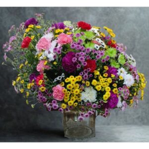 Vibrant Carnival Bloom Vase